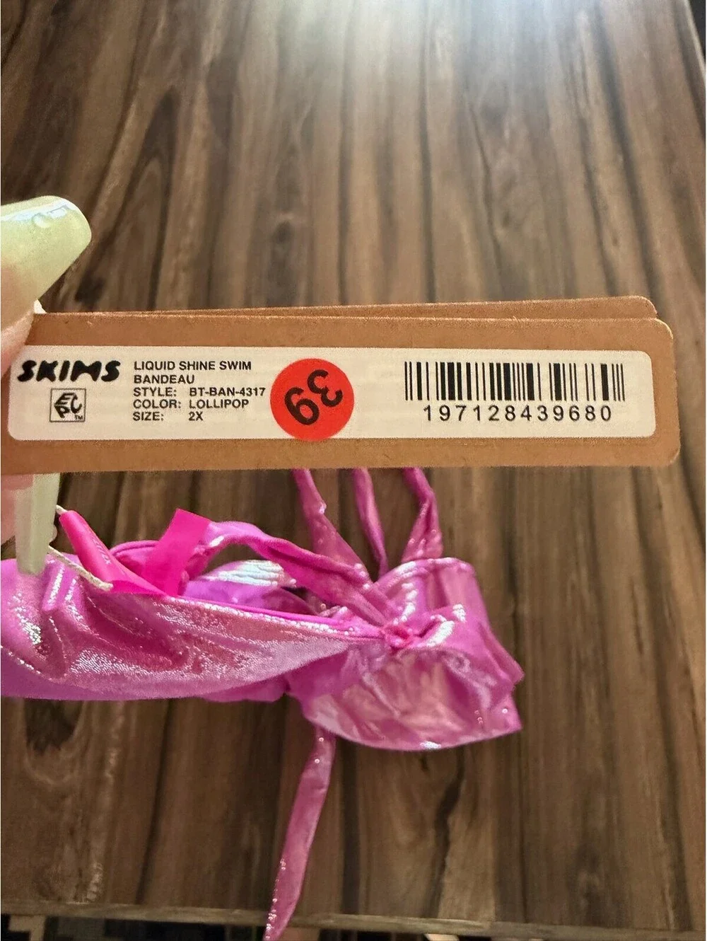Skims Swimwear Pink Size 2X